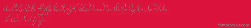 fuente TheLoyalist – Fuentes Grises Sobre Fondo Rojo