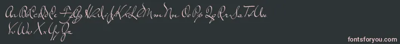 TheLoyalist Font – Pink Fonts on Black Background