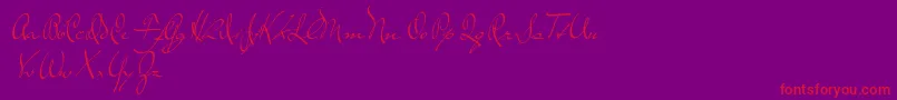 TheLoyalist Font – Red Fonts on Purple Background