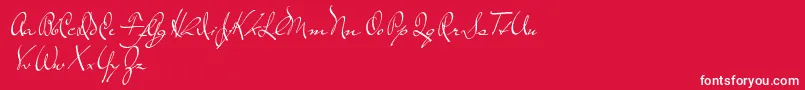 TheLoyalist Font – White Fonts on Red Background