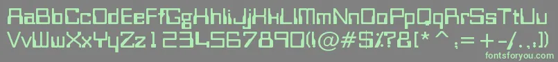 Шрифт Bitwise – зелёные шрифты на сером фоне