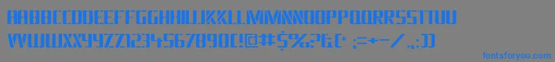 Braesidelumberboy Font – Blue Fonts on Gray Background
