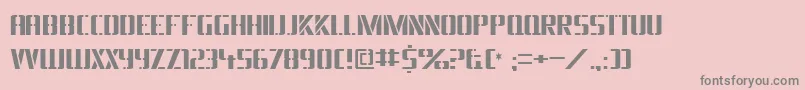 Braesidelumberboy Font – Gray Fonts on Pink Background