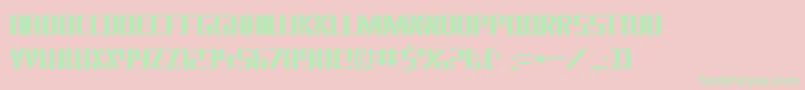 Braesidelumberboy Font – Green Fonts on Pink Background