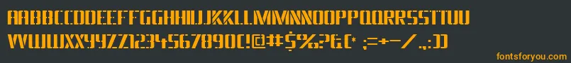 Braesidelumberboy Font – Orange Fonts on Black Background