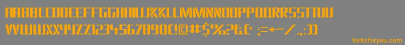 Braesidelumberboy Font – Orange Fonts on Gray Background