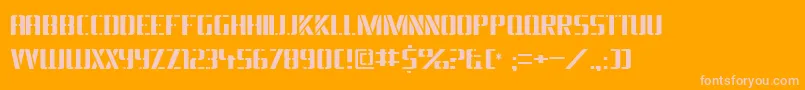 Braesidelumberboy Font – Pink Fonts on Orange Background