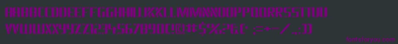 Braesidelumberboy Font – Purple Fonts on Black Background