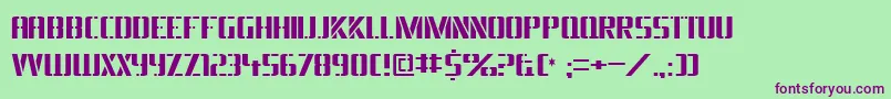 Braesidelumberboy Font – Purple Fonts on Green Background