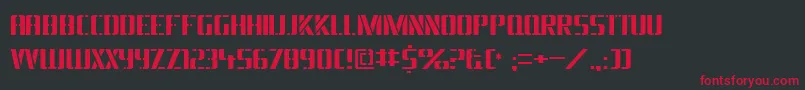 Braesidelumberboy Font – Red Fonts on Black Background