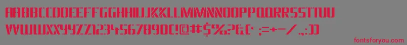 Braesidelumberboy Font – Red Fonts on Gray Background