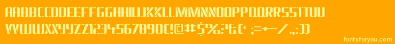 Braesidelumberboy Font – Yellow Fonts on Orange Background
