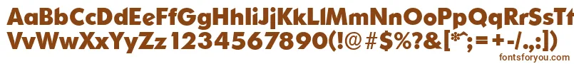 OrnitonsserialXboldRegular-fontti – ruskeat fontit valkoisella taustalla