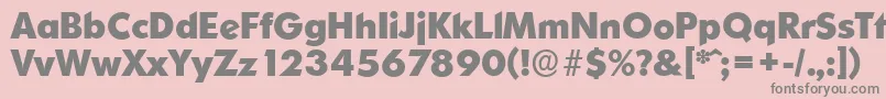 OrnitonsserialXboldRegular Font – Gray Fonts on Pink Background