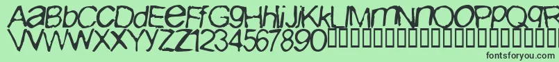 IBuriedPaulNormal Font – Black Fonts on Green Background