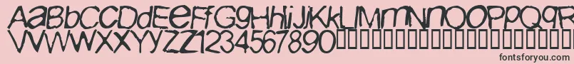 IBuriedPaulNormal Font – Black Fonts on Pink Background