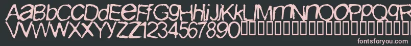 IBuriedPaulNormal Font – Pink Fonts on Black Background