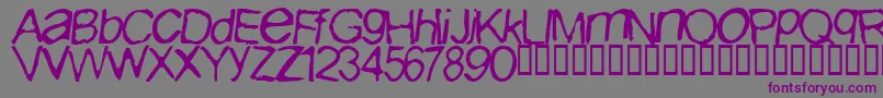 IBuriedPaulNormal Font – Purple Fonts on Gray Background