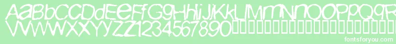 IBuriedPaulNormal Font – White Fonts on Green Background