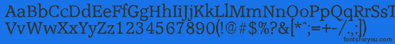 AccoladeantiqueRegular Font – Black Fonts on Blue Background