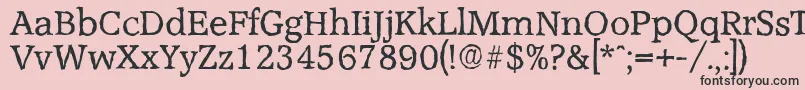 AccoladeantiqueRegular Font – Black Fonts on Pink Background