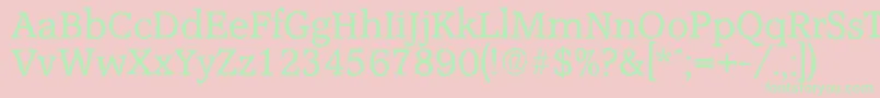 Шрифт AccoladeantiqueRegular – зелёные шрифты на розовом фоне