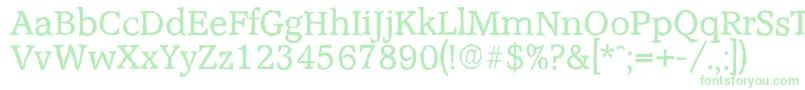 AccoladeantiqueRegular-fontti – vihreät fontit valkoisella taustalla