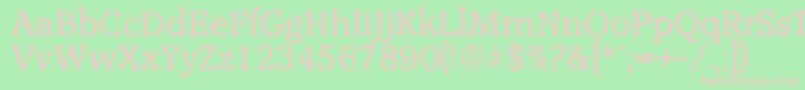 AccoladeantiqueRegular Font – Pink Fonts on Green Background