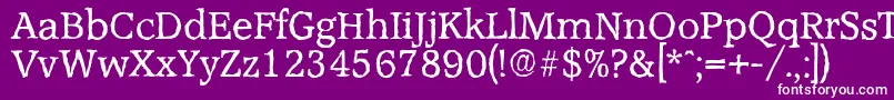 フォントAccoladeantiqueRegular – 紫の背景に白い文字