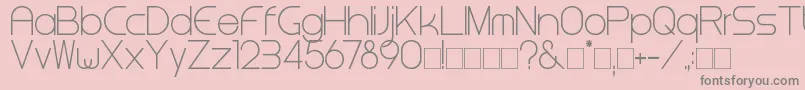 Steinerlight Font – Gray Fonts on Pink Background