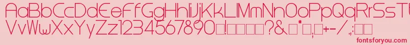 Steinerlight Font – Red Fonts on Pink Background