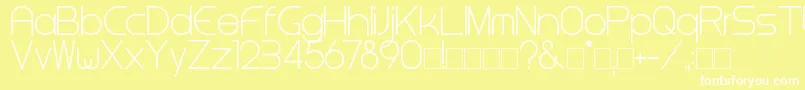 Steinerlight Font – White Fonts on Yellow Background