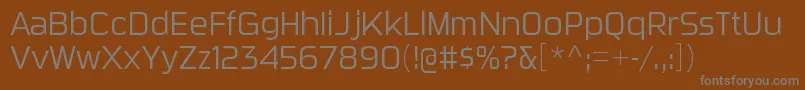 Шрифт SuigeneriscdltRegular – серые шрифты на коричневом фоне