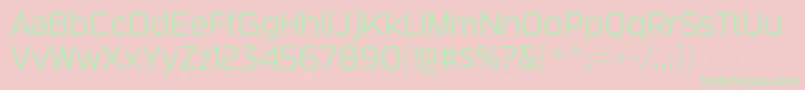 SuigeneriscdltRegular Font – Green Fonts on Pink Background