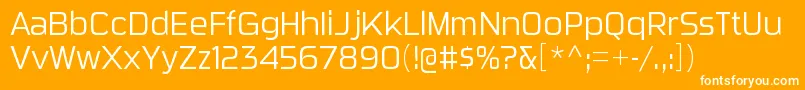 SuigeneriscdltRegular Font – White Fonts on Orange Background