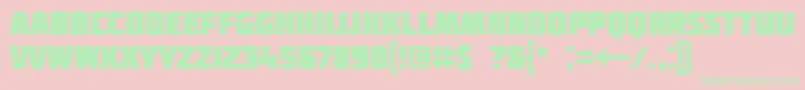 Molot Font – Green Fonts on Pink Background