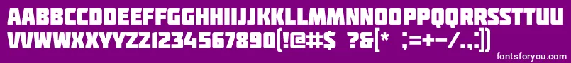 Molot Font – White Fonts on Purple Background