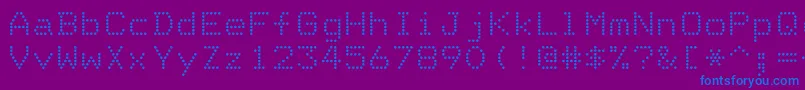 En savoir plus sur la police DotriceRegular Police DotriceRegular – polices bleues sur fond violet