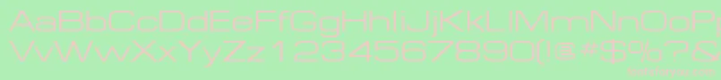 Federation1 Font – Pink Fonts on Green Background