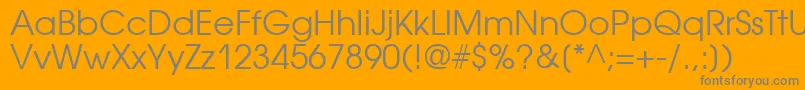 Avantgardectt Font – Gray Fonts on Orange Background