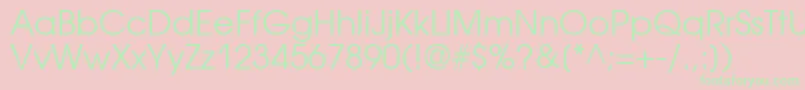 Avantgardectt Font – Green Fonts on Pink Background