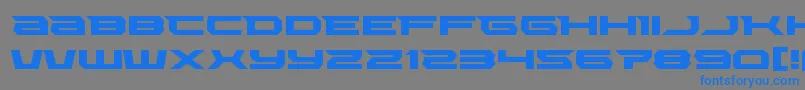 Lethalforceexpand Font – Blue Fonts on Gray Background