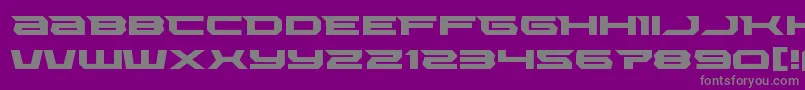 Lethalforceexpand-Schriftart – Graue Schriften auf violettem Hintergrund
