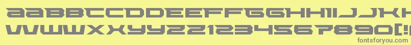 Lethalforceexpand Font – Gray Fonts on Yellow Background