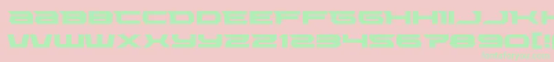 Lethalforceexpand Font – Green Fonts on Pink Background