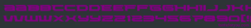 Lethalforceexpand Font – Purple Fonts on Black Background