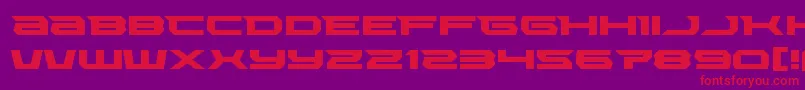 Lethalforceexpand Font – Red Fonts on Purple Background