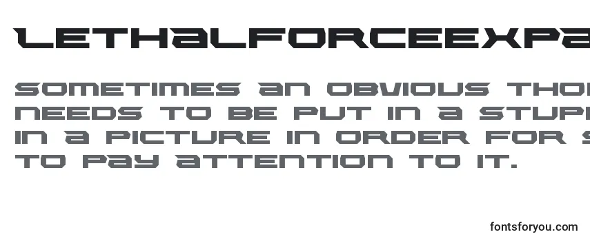 Lethalforceexpand Font