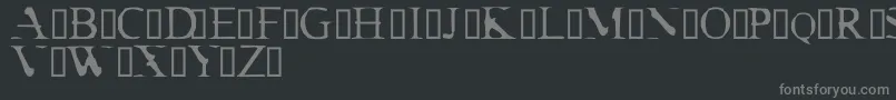 CrackDendrite Font – Gray Fonts on Black Background