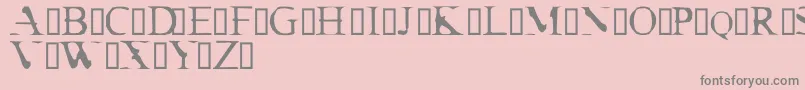 CrackDendrite Font – Gray Fonts on Pink Background